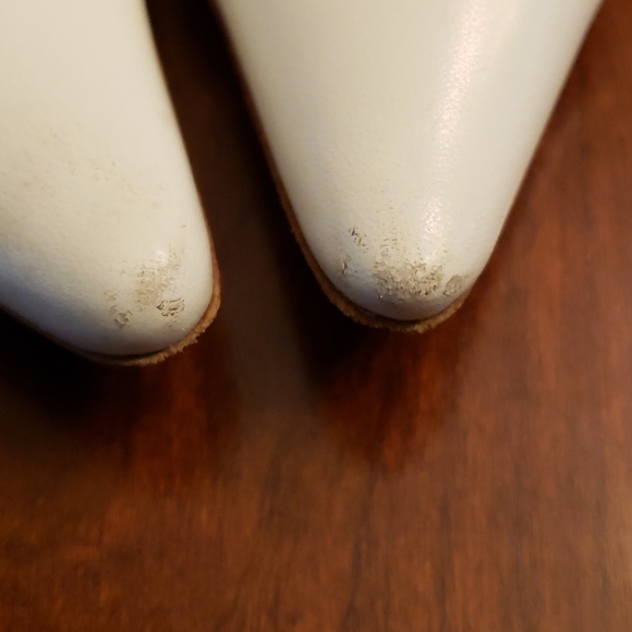 Dior Rare LU 12 Laces & Grommets White Leather Kitten Heels 38.5 - 8 Unique Euro - Picture 9 of 16